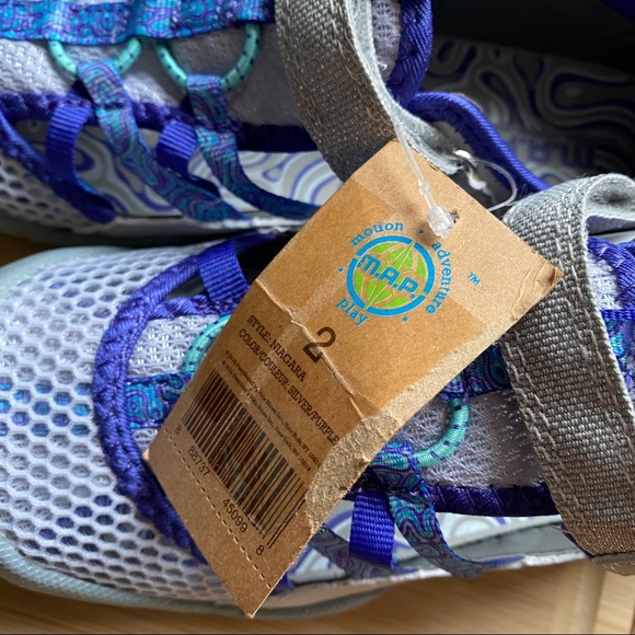 M.A.P. Niagara Girl's Fisherman Sandal sz 2 mesh - Picture 6 of 11